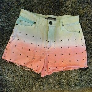 Women's Watermelon Skull Shorts - Pink and Greenterm